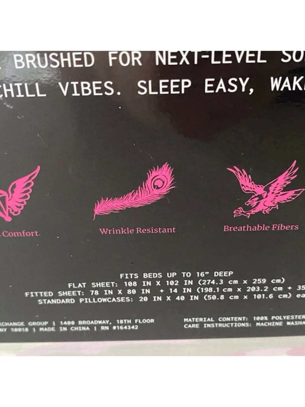 6 Piece Ed Hardy KING Size Sheet Set Pink‎ Grey Camo Eagle Tiger Logo NEW